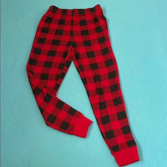 JACKLYN APPAREL jogger style red black checkered pajama pants soft cozy size XS - Picture 1 of 7